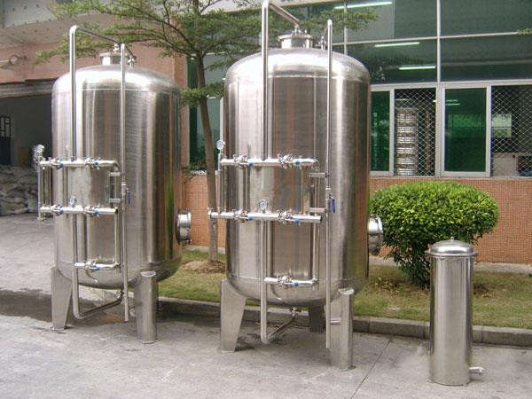 Нержавеющая сталь 304 316 Материал Активный углерод Кварцевый песочный фильтр для очистки воды