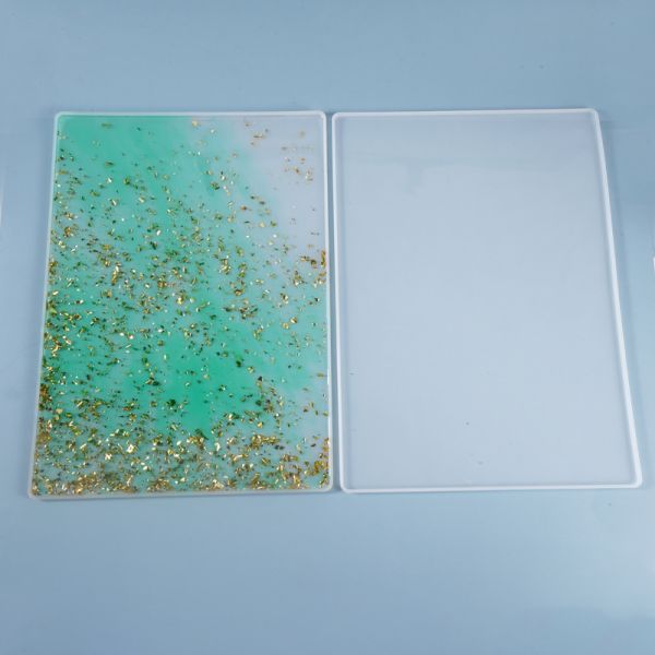 DIY Crystal Dropping Glue Mold Writing Board Writing Stationery Desk Mat Platform Mirror Silicone Mold