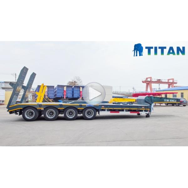 TITAN 4 Axle 100 Ton 40 Feet Low Bed Trailer Price