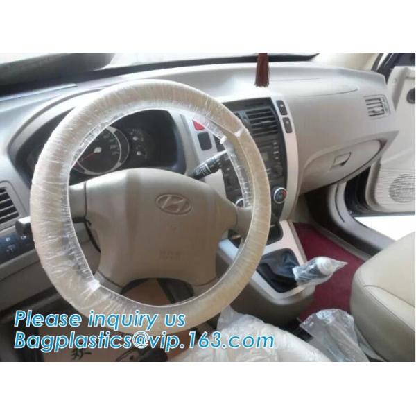 Disposable Car Interior Protection Set, seat, hand brake, gear stick, steering wheel protective, car foot mat