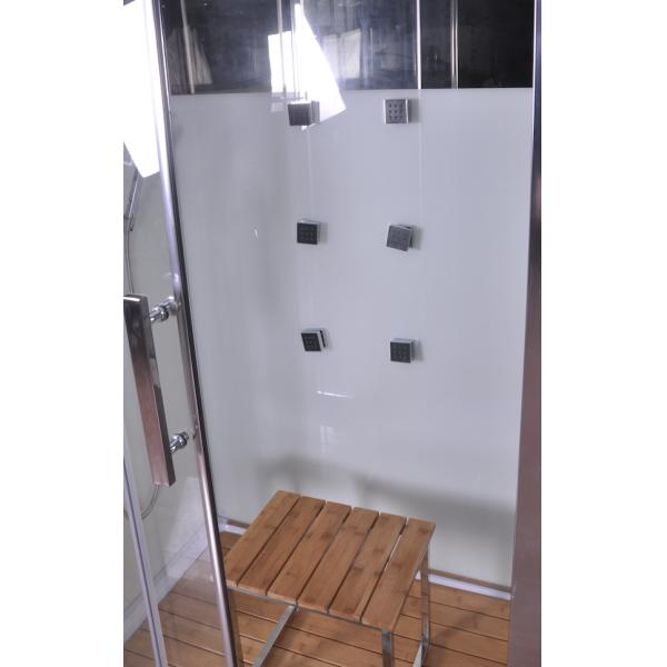 Роскошные душевые кабины угла массажа, прямоугольная кабина ливня с бамбуковым местом 1200кс800кс2150мм