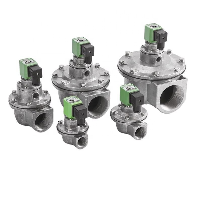 Manufacture Aluminum Alloy 1'' Asco Type Right Angle Dust Collector Solenoid Pulse Valve