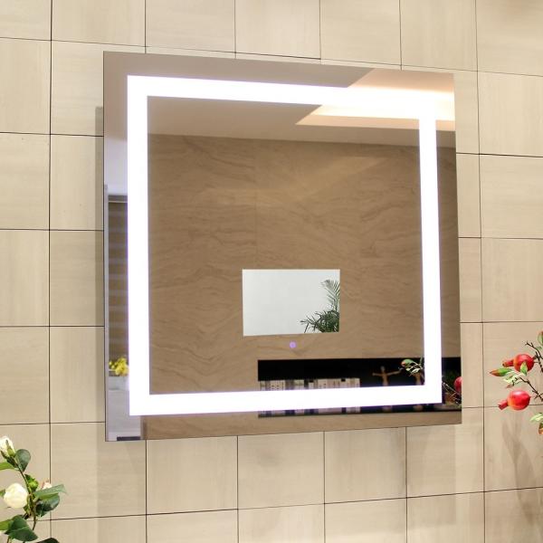 2700K/3000K/4000K/6000K Lumière chaude naturelle Écran tactile salle de bains Vanité LED miroir TV