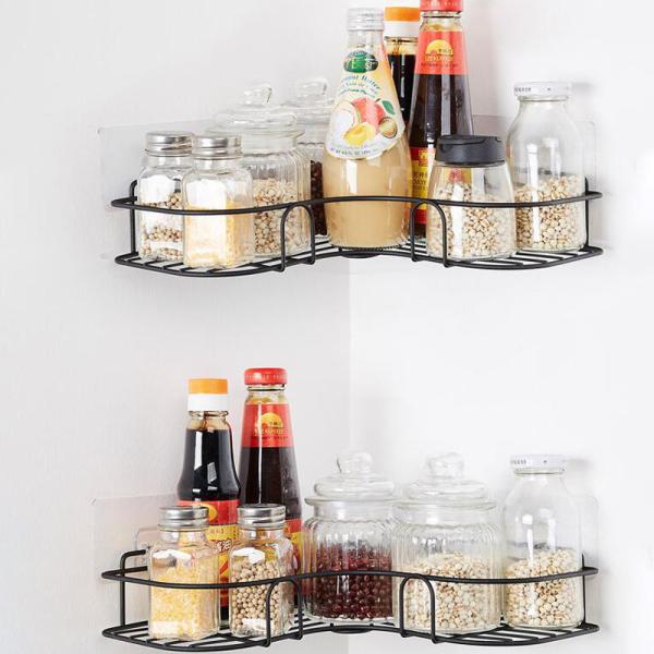 Установленная стеной полка угла Bathroom устойчивой собственной личности слипчивая отсутствие сверля хранения