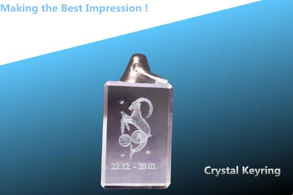 crystal keychain/keychain/keyring glass