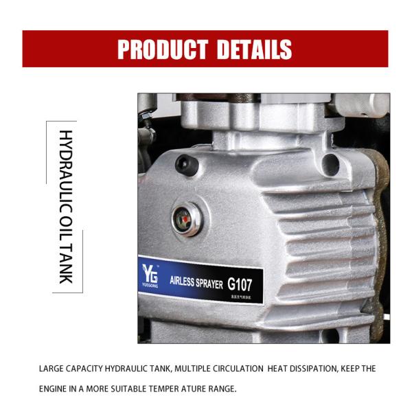 5.5HP Gasoline Engine Airless Paint Spray Machine Coating Spray Painting Equipment