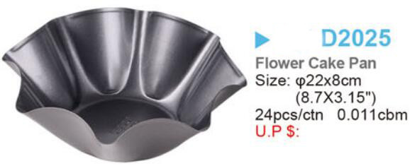 Flower Steel Cupcake Mold Reusable flower cake Baking bread mold Tart Pan