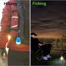 Tent Lamp Portable LED Tent Light Clip Hook Hurricane Emergency Lights LED Camping Bulb Camping Tent Lante