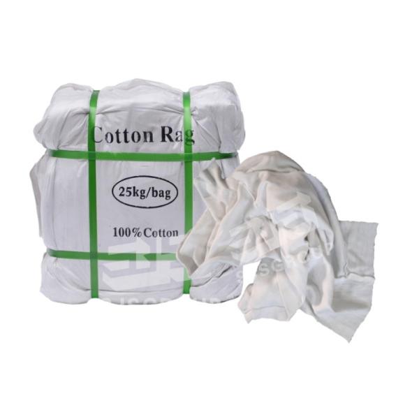 100 % cotton white t shirt waste cutting cotton clothes rags for cleaning clothes rags Rags in a Bag