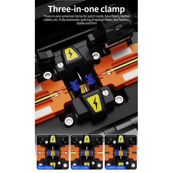 FTTH оптоволоконная сварочная сплицевая машина 6 Моторы оптоволоконный сплицевый сплисер