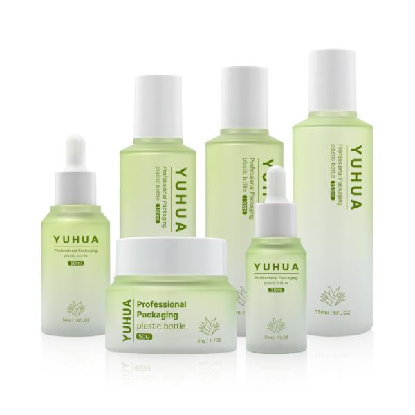 A garrafa cosmética do soro de PETG 50ml personalizou Logo Skincare Jar