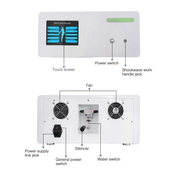 Physical Therapy Equipment Portable Extracorporeal Shock Wave Machine For Bone Muscle Pain Relief Healing