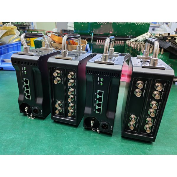Portable 5CH 12G SDI Fiber Transmission Kits With 1GB Network