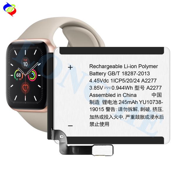 Wholesale A2277 Smart Watch Battery Replacement For Watch Series 5 40mm Apple Watches Lithium Polymer Batteries