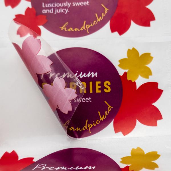 Beverage Food Packaging Stickers Oil Proof Printing Bottle Labels Stickers