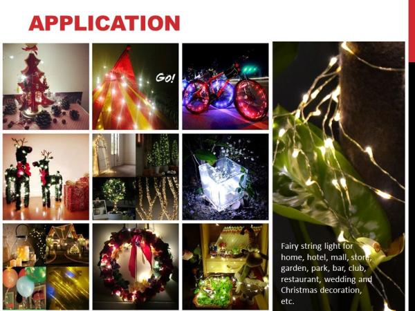 RGB Fairy led string light Christmas decorations for home hotel mall store
