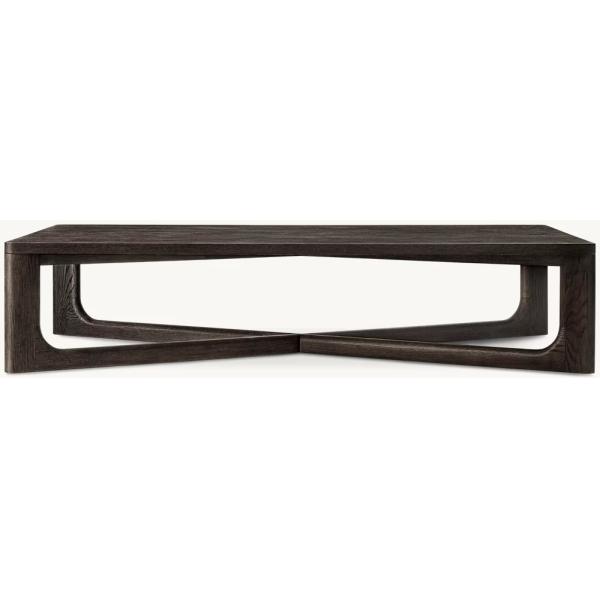 Living Room Modern Solid Wood Coffee Table Customized Lightweight 450mm