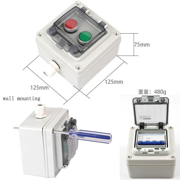 Wall Electric Enclosure Plastic Switch Circuit breaker Box IP67 Waterproof Outdoor 2 3 4 5 6 8 10 12 16 18 Way