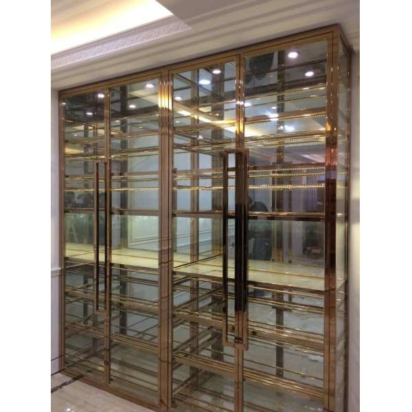 China Wine Shelves Fabrication Custom Stainless Steel Factory Price
