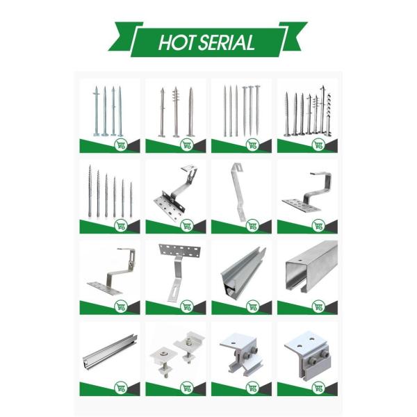 Customized Photovoltaic Spiral Pile Galvanized Ground Screw Anchor With Flange