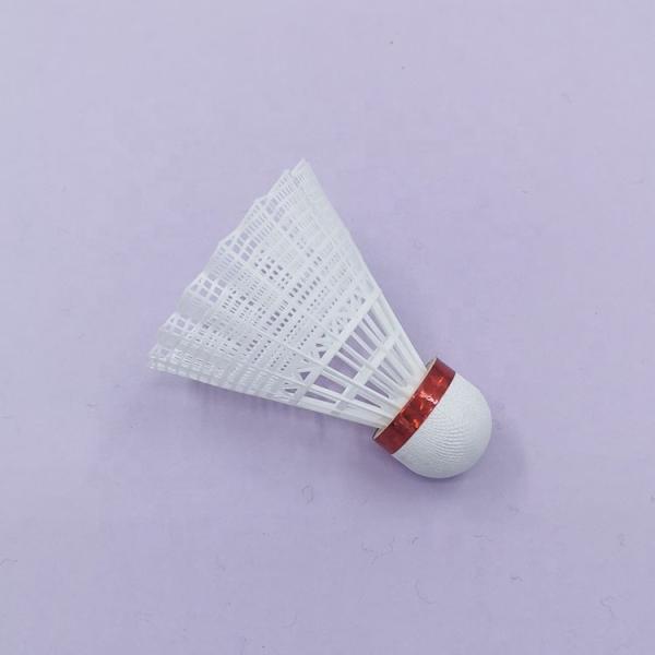Nylon Plastic Badminton Birdies Yellow White Badminton Shuttlecocks Durable Stable