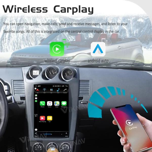 12.1 дюймовый Android-экран Автомобильное радио Для 2002-2007 Nissan 305Z 128G Навигация GPS Мультимедийный проигрыватель Беспроводной Carplay 4G