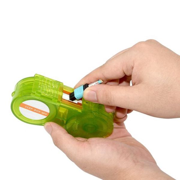 Fiber Optic Connector Reel Cleaner CLE-BOX-MPO for MPO/MTP 500+ Cleans Anti-static Fiber Optic Cleaner