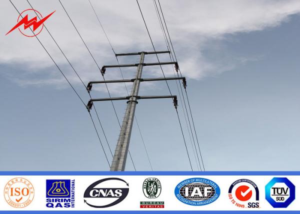 10M-5KN ao braço tubular de aço galvanizado 20M-50KN da cruz de Polo para a linha de transmissão elétrica aérea