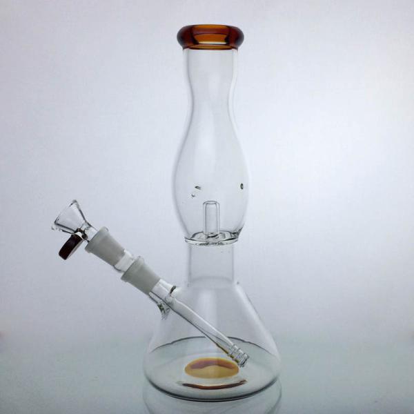 Durable 10'' Glass Beaker Bongs Dab Rig Blue Water Pipes 14mm Joint Bowl