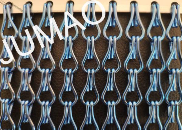 Oxidation Treatment Metal Chain Link Curtains Sparkling Durable For Kitchens