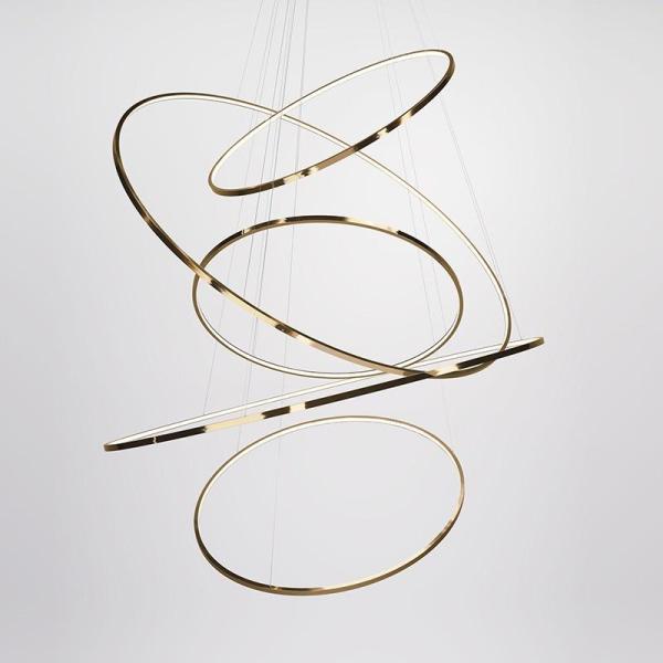 Люстра классического незаконного кольца роскошной золотой рамки современная домашняя освещая декоративная