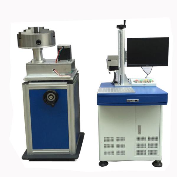 Rotary Cnc Laser Marking Device  200X200MM Logo , 50 Watt Fiber Laser