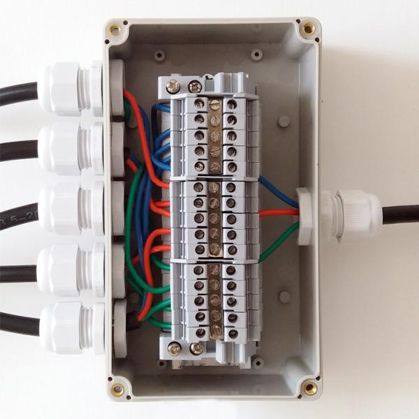 IP65 Waterproof Electrical Cable Distribution Terminal Blocks Junction Box 158*90*60mm