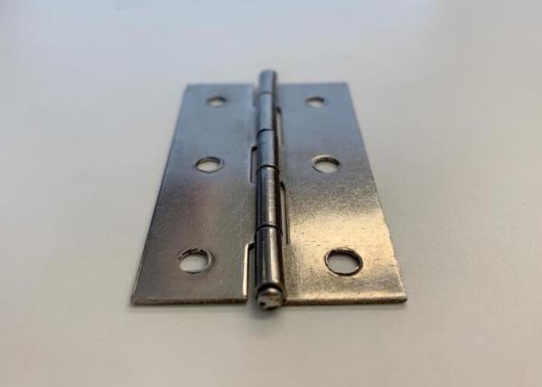304 / 316L SS Hinge Flat Style Silent Door Hinges For Cabinet Thickness 1mm   Commercial heavy duty door hinge