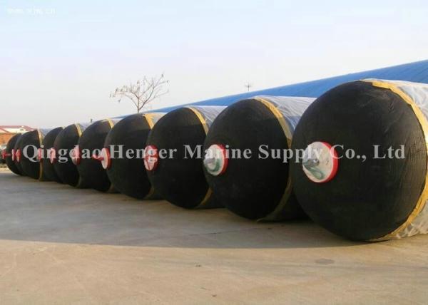 High Pressure White Floating Dock Fenders / Air Filled Floating Fender For Harbor And Ports