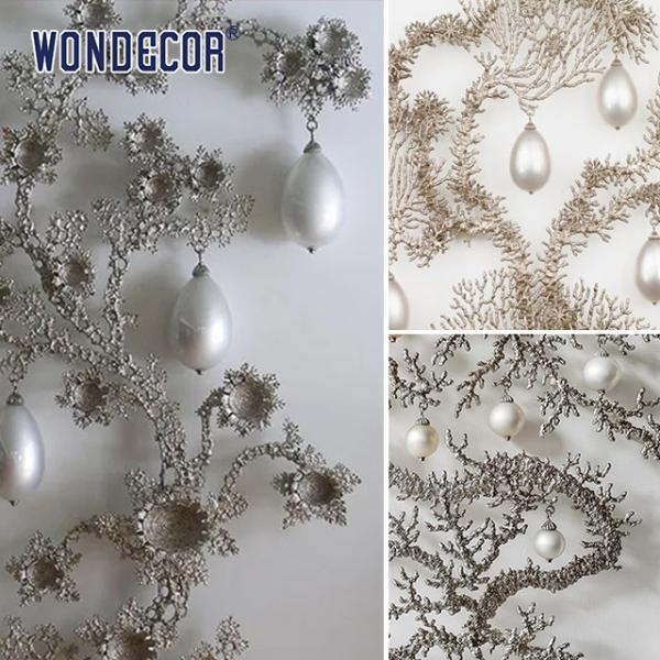 Устойчивость к погодным условиям Современные металлические скульптуры на стенах Искусство Коралловая жемчужина