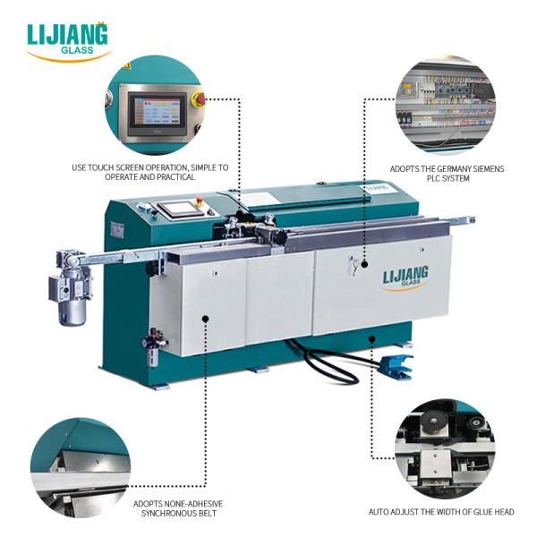 Insulated Glass Rubber Butyl Extruder Machine Glue Coating
