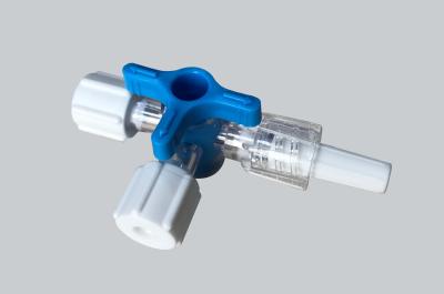 O ISO médico do CE do torneira de regulagem da infusão da maneira dos materiais três aprovou