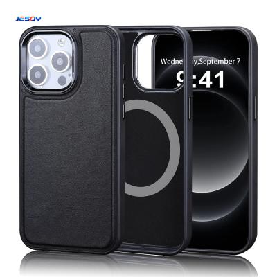 Silk Screen Printing Leather Phone Case Lightweight For IPhone 16 Pro Max