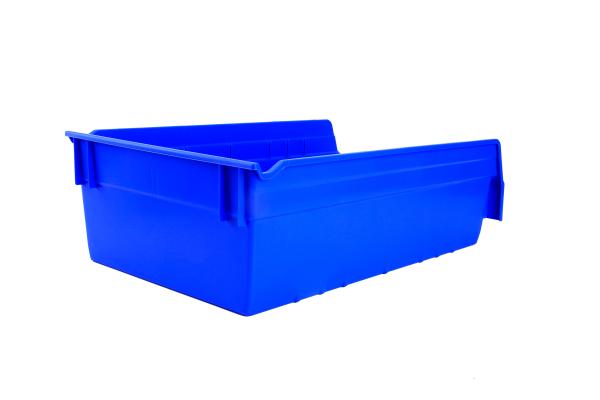 Logo Customized Durable Stacking Plastic Shelf Storage Bin for Warehouse Organization