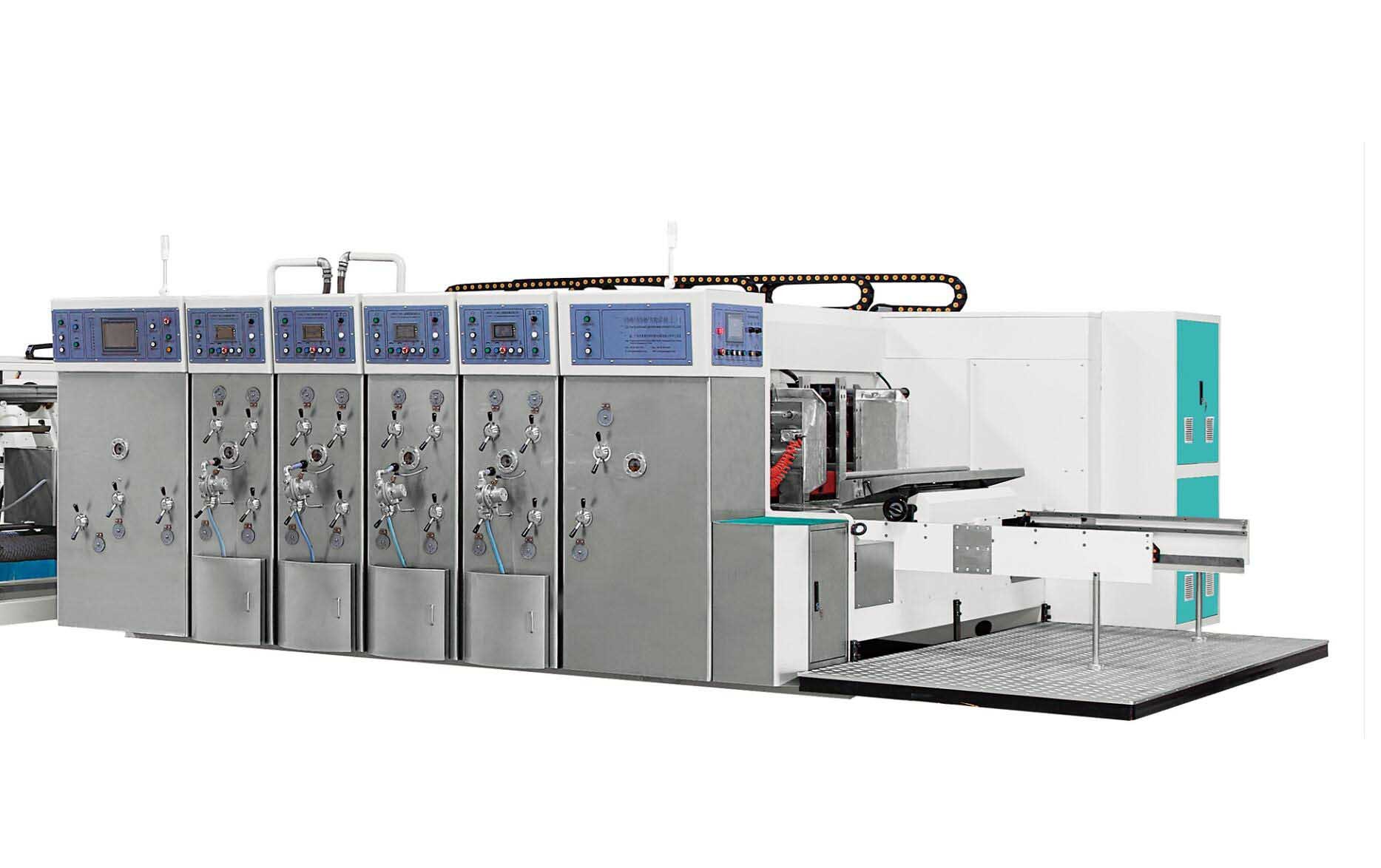 Flexo гофрировало листы цвета 300 печатной машины коробки Multi/минуту