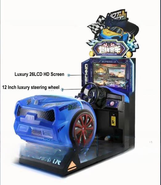 Commercial Car Racing Game Machine Dynamic For Children OEM Service