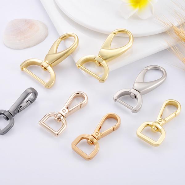 Custom Metal Swivel Snap Hook Buckle Handbag Accessories for User-Friendly Style