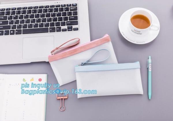 pencil bag school bag, TPU plastic pencil case with handle, creative kids pencil case for school children stationery set