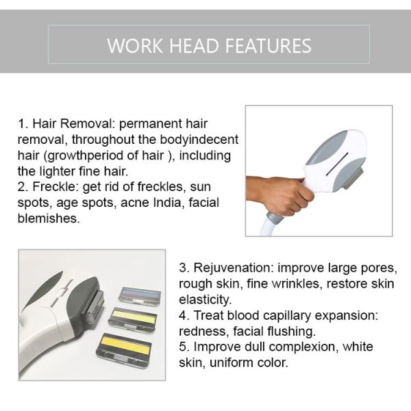 белизна и Bule удаления 50W волос лазера 650-950nm IPL Shr