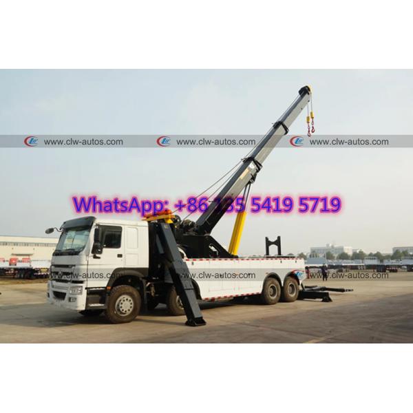 HOWO 8X4 371HP 420HP camión de auxilio Tow Truck de la rotación de 360 grados