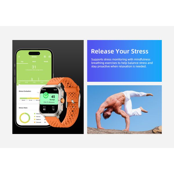 KW295 Smart Watch with Bluetooth Calling 100+ Sports Modes
