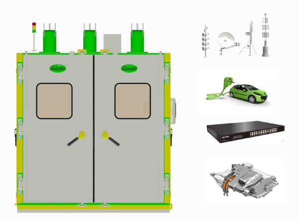 Simulação climática de Walk In Chamber do controlador do LCD com porta deslizante