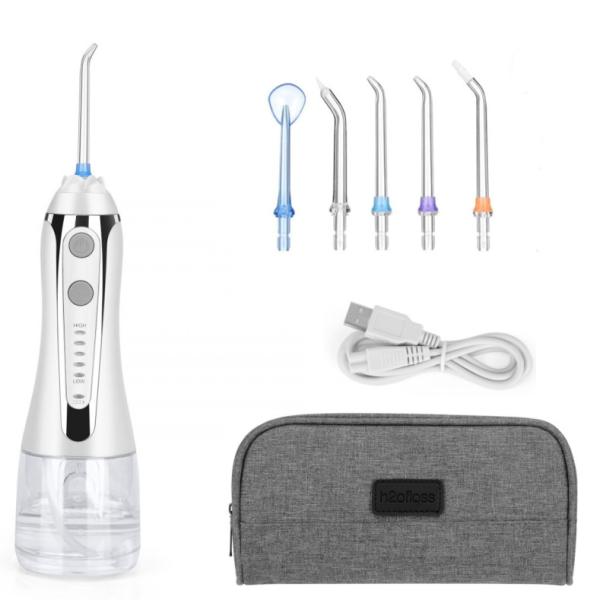 Intelligent Water Folsser Teeth Cleaning 300ML Water Tank Rechargeable IPX7 Oral Care Dental Irrigator Water Flosser Portable