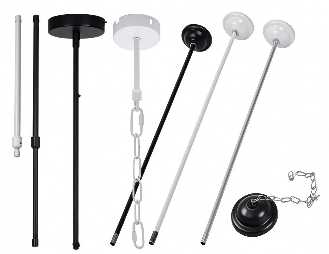 Ceiling Canopy Art Cable Hanging System Top Sucking Disk with Supporting Rod